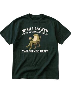 Gildan Short-Sleeve Graphic Tee with Frog Mug